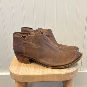 Lucky Brand Brown Leather Ankle Boots